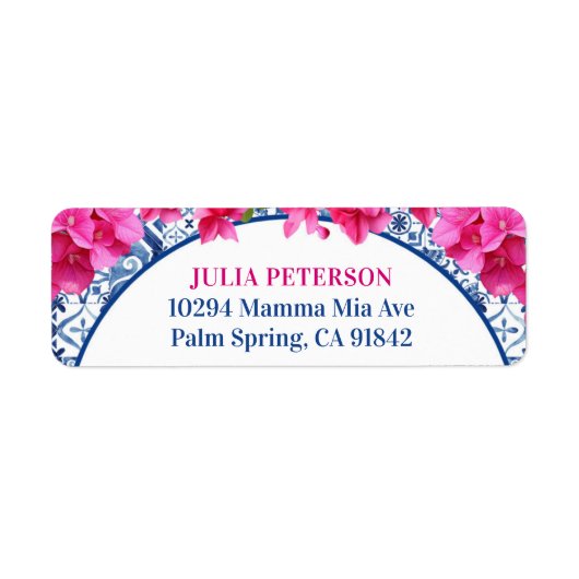 Étiquette Grèce Méditerranée Mama Mia Party (Devant)