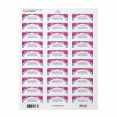 Étiquette Grèce Méditerranée Mama Mia Party (Feuille entière)