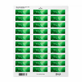 Étiquette Green Black Fumée Vape Boutique (Feuille entière)