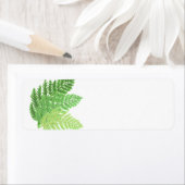 Étiquette Green Fern Trio (En situation)