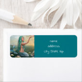 Étiquette green mermaid (En situation)