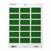 Étiquette Green Paisley (Feuille entière)