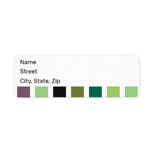 Étiquette Green purple Black Hues