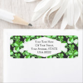 Étiquette Green St. Patrick's Day Green Shamrock Irlande (En situation)