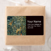 Étiquette GREENERY, FOREST ANIMALS Pheasant, Fox, Green Flor (En situation)