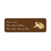 Étiquette Grenouille à bois (Devant)