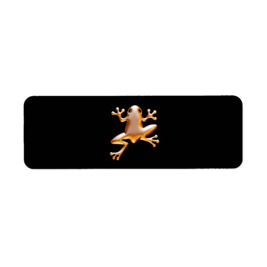 Étiquette Grenouille dorée (Devant)