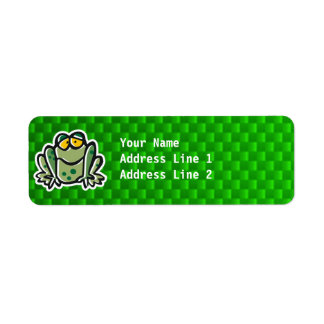 Étiquette Grenouille mûre; vert