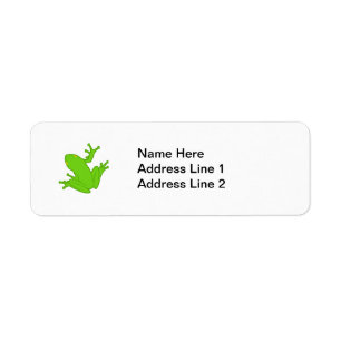 Étiquette Grenouille verte