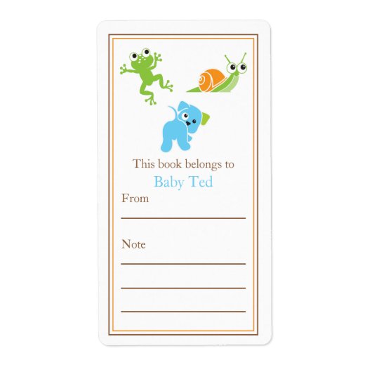 Étiquette Grenouilles, voiles et traîneaux de Chien | Plaque (Devant)