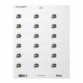 Étiquette Greyhound et finissez votre adresse ici ! (Feuille entière)