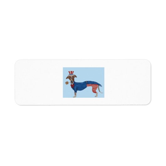 Étiquette Greyhound Oncle Sam (Devant)