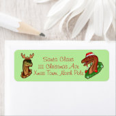 Étiquette Griffes de Père Noël (En situation)