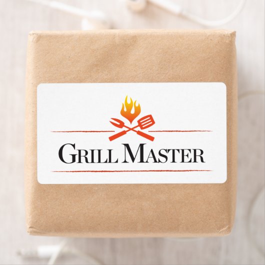 Étiquette Grill Master (En situation)