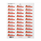 Étiquette Grill Queen BBQ Slogan Custom Return Adresse Label (Feuille entière)