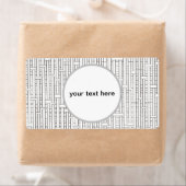 Étiquette Grille industrielle moderne Bauhaus géométrique (En situation)