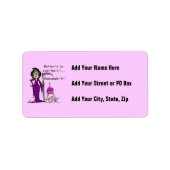 Étiquette Grim Reaper Humour d'anniversaire (Devant)