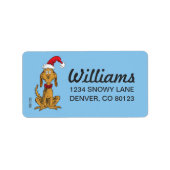 Étiquette Grinch classique | Max - Santa Hat (Devant)