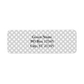 Étiquette Gris clair avec points (Devant)