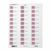 Étiquette Gris foncé et blanc Gris moderne avec Monogramme (Feuille entière)