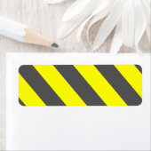 Étiquette Gris Jaune Signes d'avertissement (En situation)