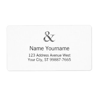 Étiquette Gros Caslon Moyen Noir Lettres Presse Grain