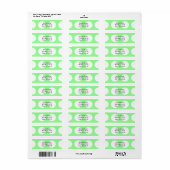 Étiquette Gros Points Blancs (Feuille entière)