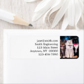 Étiquette Groupe de chats assis dans l'espace (En situation)