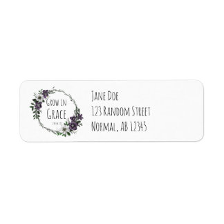 Étiquette Grow in Grace Address Labels