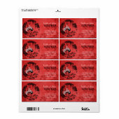 Étiquette Grues orientales (Feuille entière)