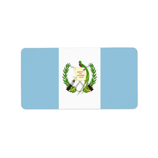 Étiquette Guatemala (Devant)