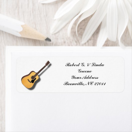 ÉTIQUETTE GUITAR (En situation)