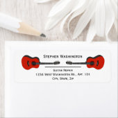 Étiquette Guitars Acoustic Music Band Personal or Business (En situation)