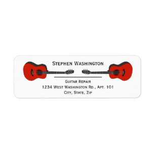 Étiquette Guitars Acoustic Music Band Personal or Business