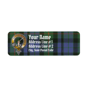 Étiquette Gunn Tartan & Badge