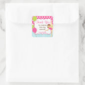 Étiquette gymnastique de faveur d'anniversaire (Sac)