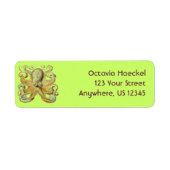 Étiquette Haeckel Octopus (Devant)