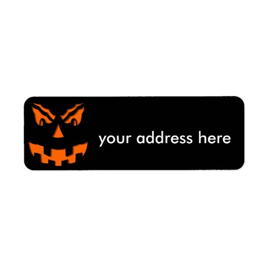 Étiquette Halloween (Devant)