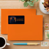 Étiquette Halloween adulte Haunween mansion Adresse personna