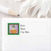 Étiquette Halloween Cardigan Welsh Corgi (En situation)