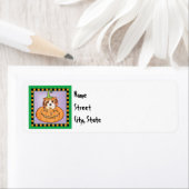 Étiquette Halloween Cavalier (En situation)