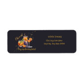 Étiquette Halloween Cocktail Boissons Baby shower (Devant)