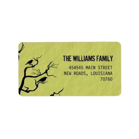 Étiquette Halloween | Corneilles (Devant)