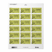 Étiquette Halloween | Corneilles (Feuille entière)