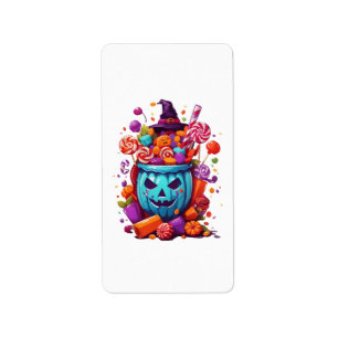 Étiquette Halloween drôle
