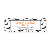 Étiquette Halloween éffrayante (Devant)