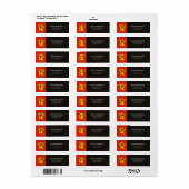 Étiquette Halloween fantôme mignon (Feuille entière)