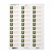 Étiquette Halloween Ghost (Feuille entière)