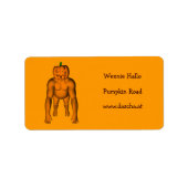 Étiquette Halloween Gorilla (Devant)