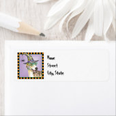 Étiquette Halloween Greyhound (En situation)